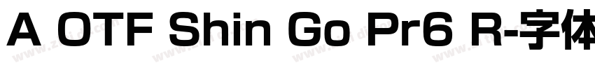 A OTF Shin Go Pr6 R字体转换